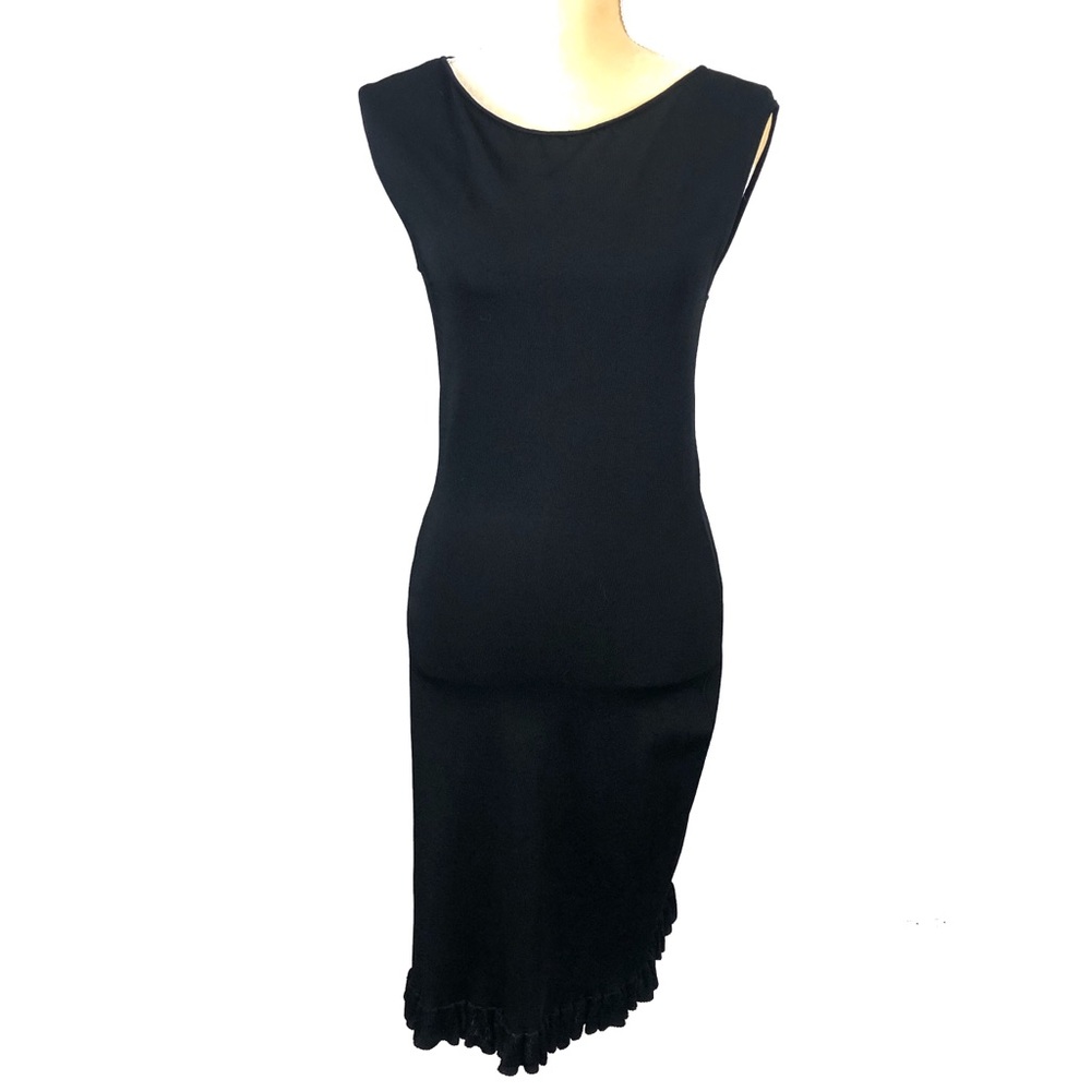 Ralph Lauren. Sleeveless Dress with ruffle hem